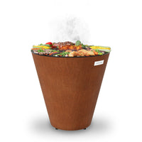 Arteflame ONE30 30″ Flat-Top Charcoal Grill & Fire Bowl (CORTEN Steel)