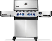 Napoleon Prestige 500 Connected RSIB Gas Grill - full hero view with stainless steel finish