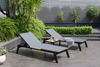 Panama Dark Duo Coffee Set & Sun Loungers (3 Piece Set)