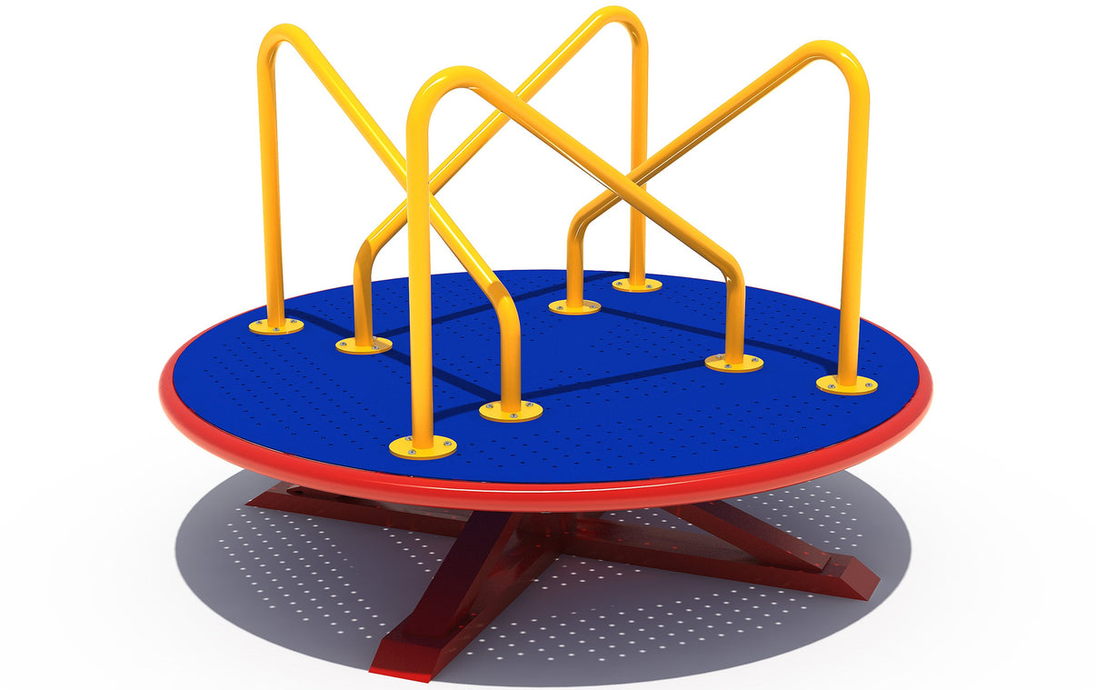 Playground Boss Maze Go Round merry-go-round spinner in Primary color scheme - commercial playground equipment