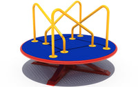 Playground Boss Maze Go Round merry-go-round spinner in Primary color scheme - commercial playground equipment