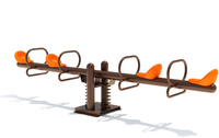 Playground Boss Four Seat Seesaw for ages 2 to 12, accommodates 4 children