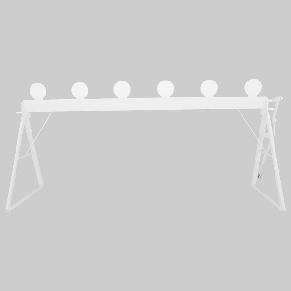 MGM Targets Deluxe Plate Rack with Bianchi 20-inch spacing - full front view