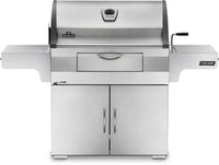 Napoleon Professional 605 Charcoal Cart Grill PRO605CSS - Stainless Steel front view