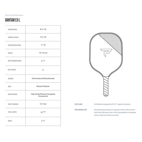 Image of Paddletek Bantam EX-L Pickleball Paddle