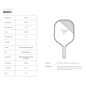 Paddletek Bantam EX-L Pickleball Paddle