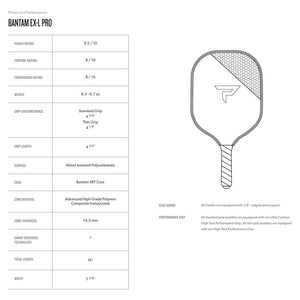 Paddletek Bantam EX-L Pro Pickleball Paddle