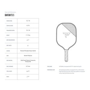 Paddletek Bantam TS-5 Pickleball Paddle