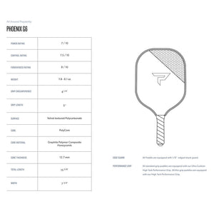 Paddletek Phoenix G6 Pickleball Paddle