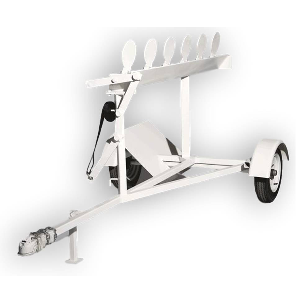 MGM Targets Deluxe Plate Rack and Trailer - full view of portable shooting trailer