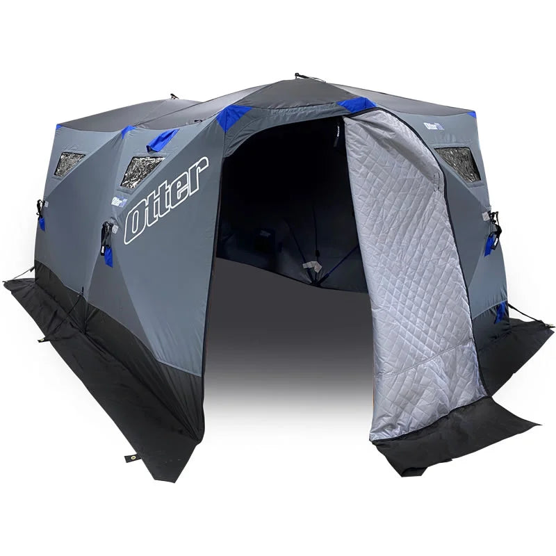 Otter Vortex Pro Monster Cabin hub ice fishing shelter - exterior view