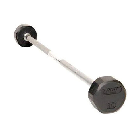 Image of 12-Sided 20-110lb Solid Rubber Straight Barbell Set by Troy Barbell