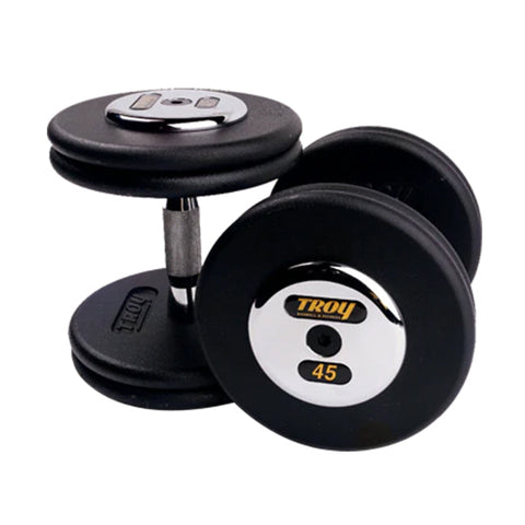 Image of 4650lb Black Pro Style 5-150lb Iron Dumbbell Set by Troy Barbell