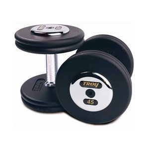 4650lb Black Pro Style 5-150lb Iron Dumbbell Set by Troy Barbell