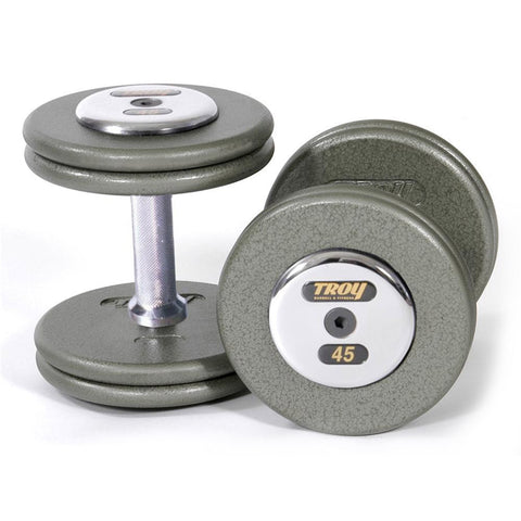 Image of 4650lb Grey Pro Style 5-150lb Iron Dumbbell Set by Troy Barbell