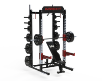Wright PRO-100 Half Rack PRO-Series full view - heavy duty power rack