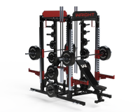 Wright Equipment PRO-200 Double Half Rack full view - PRO-Series commercial strength rack