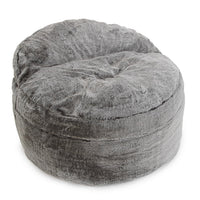 Cordaroys Convertible Bean Bag Chair and Queen Size Bed - NEST Chinchilla