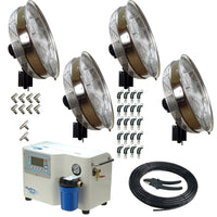 Hydro Mist Four Fan Stainless Steel 24 Inch ProMist 75 Package - 1000 PSI