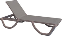 Rainbow Outdoor Florence Set of 2 Chaise Loungers in Cappuccino with Cappuccino Sling