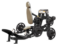 HOIST Roc-It Hack Squat Dead Lift Shrug Machine in Suede upholstery - front view