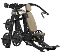 HOIST Roc-It Plate Loaded Incline Chest Press RPL-5303 in Suede upholstery - hero view