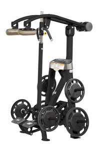 HOIST Roc-It RPL-5405 Standing Calf Raise Machine in Suede upholstery with Matte Black frame