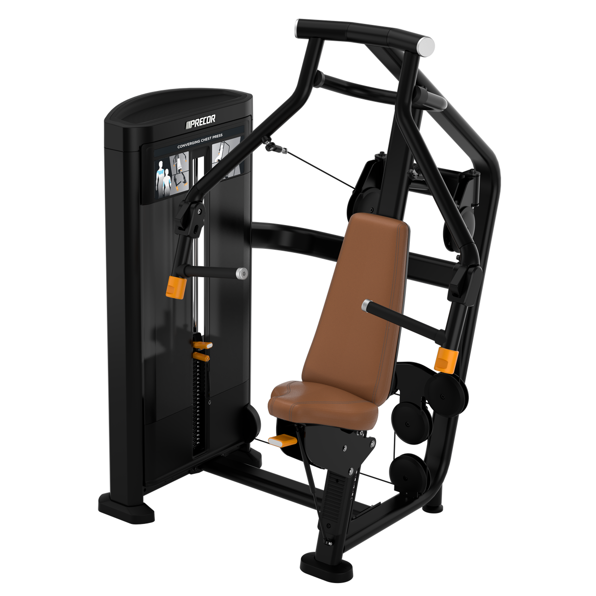 Precor Resolute RSL0414 Converging Chest Press in Black Pearl finish