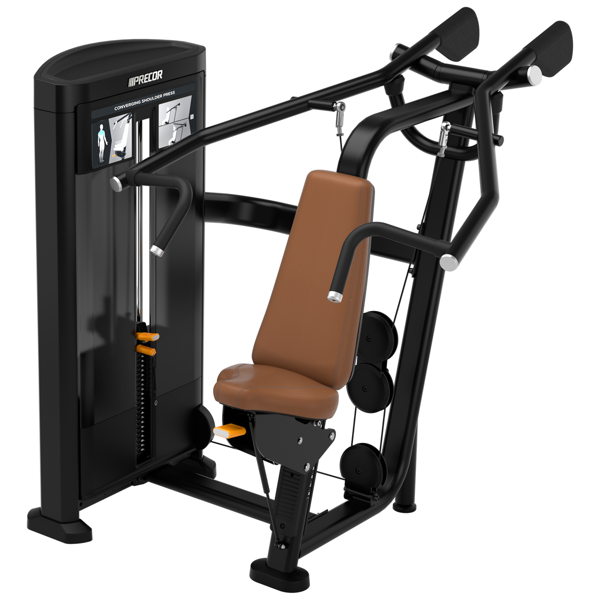 Precor Resolute RSL0515 Converging Shoulder Press in Black Pearl finish