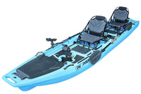 Reel Yaks - 13.8ft  Rocket Propeller Drive Tandem & Solo Modular Fishing Kayak | Propeller Drive | 550lbs Capacity | 3 Piece