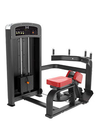 Elite Selectorized Rotary Torso - Muscle D Fitness - Commercial - Adjustable Seat - Pin Selectorized Stack - Oblique Trainer