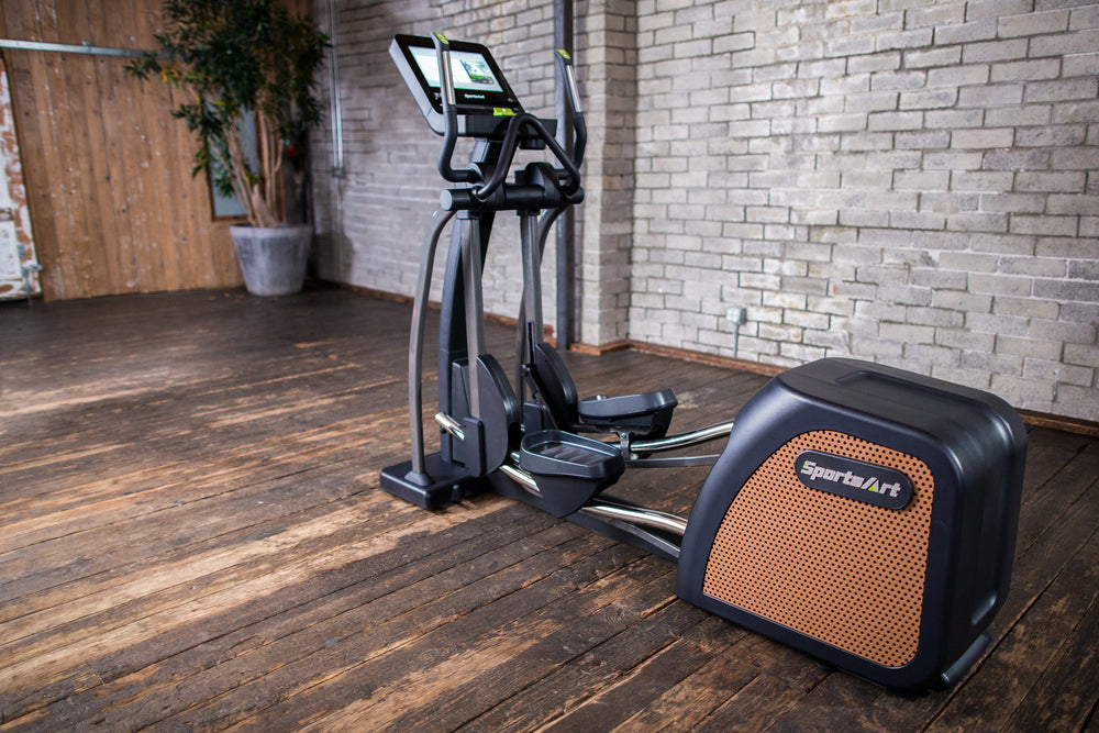SportsArt E876 Status Elliptical with 16-inch SENZA Touchscreen - hero shot