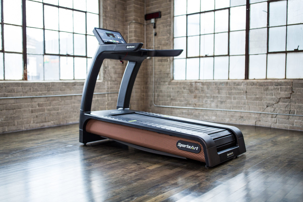 SportsArt N685 Verde Non-Motorized Treadmill - full hero shot