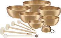 7-Piece Chakra Singing Bowl Set, 250/700/1000/1400/1500/1800/2200g