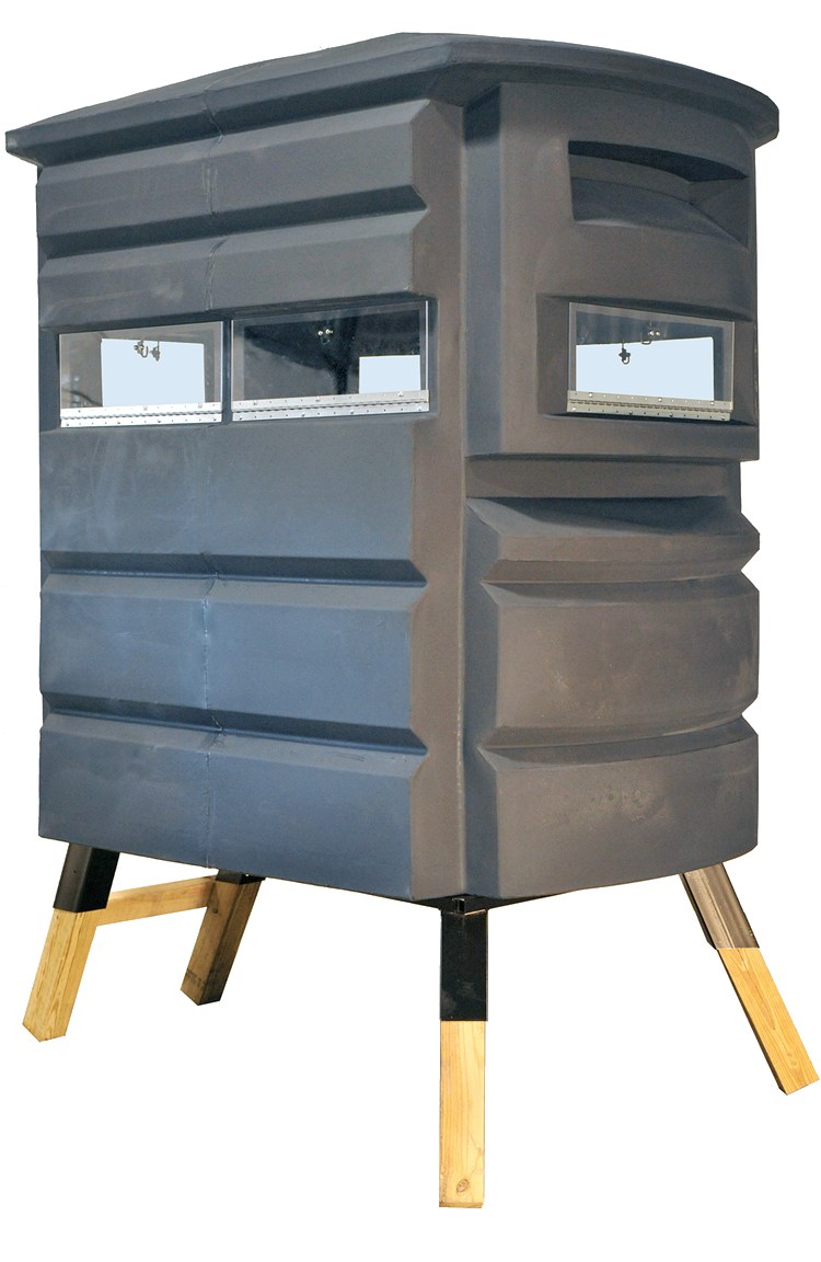 Sportsman's Condo SC-2 Hunting Blind in Black - Door Angle View