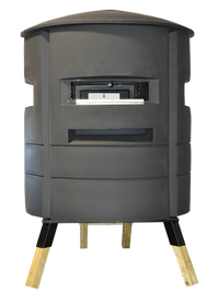 SC-3 Condo Blind in Black finish - front view