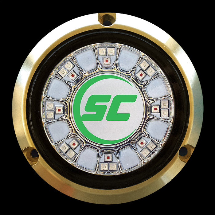 Shadow-Caster SCR-24 Aqua Green underwater marine light - bronze housing