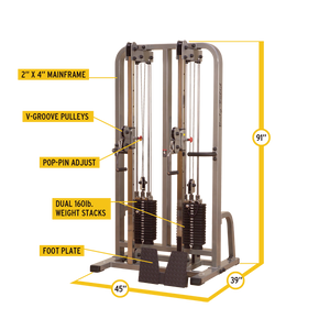 Body-Solid SDC2000G-2 Dual Cable Weight Lifting Machine