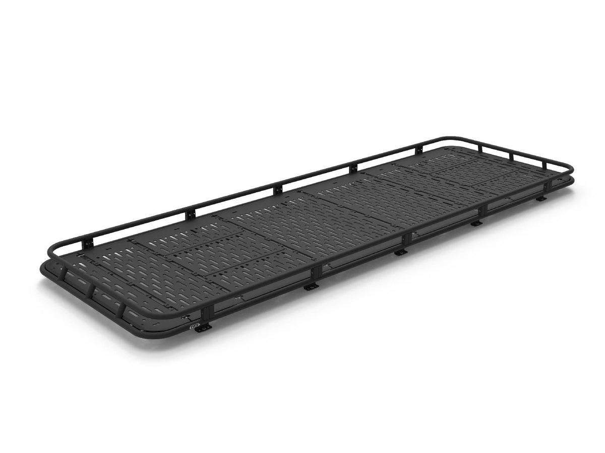 Flatline Van Co. Sprinter 170" Safari Roof Rack - basket style, full side view