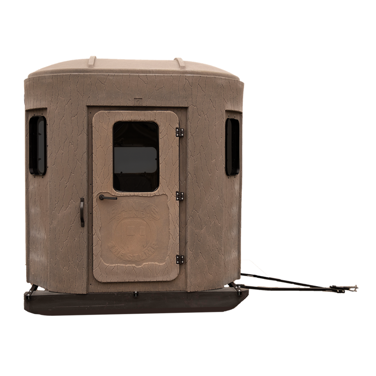 Banks Outdoors Stump 2 Ice Phantom hardside portable ice fishing shelter and hunting blind with tinted framed windows