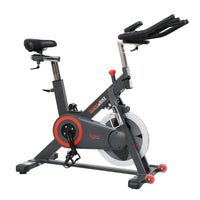 Premium Smart Magnetic Belt Drive Indoor Cycling Exercise Bike by Sunny Health and Fitness