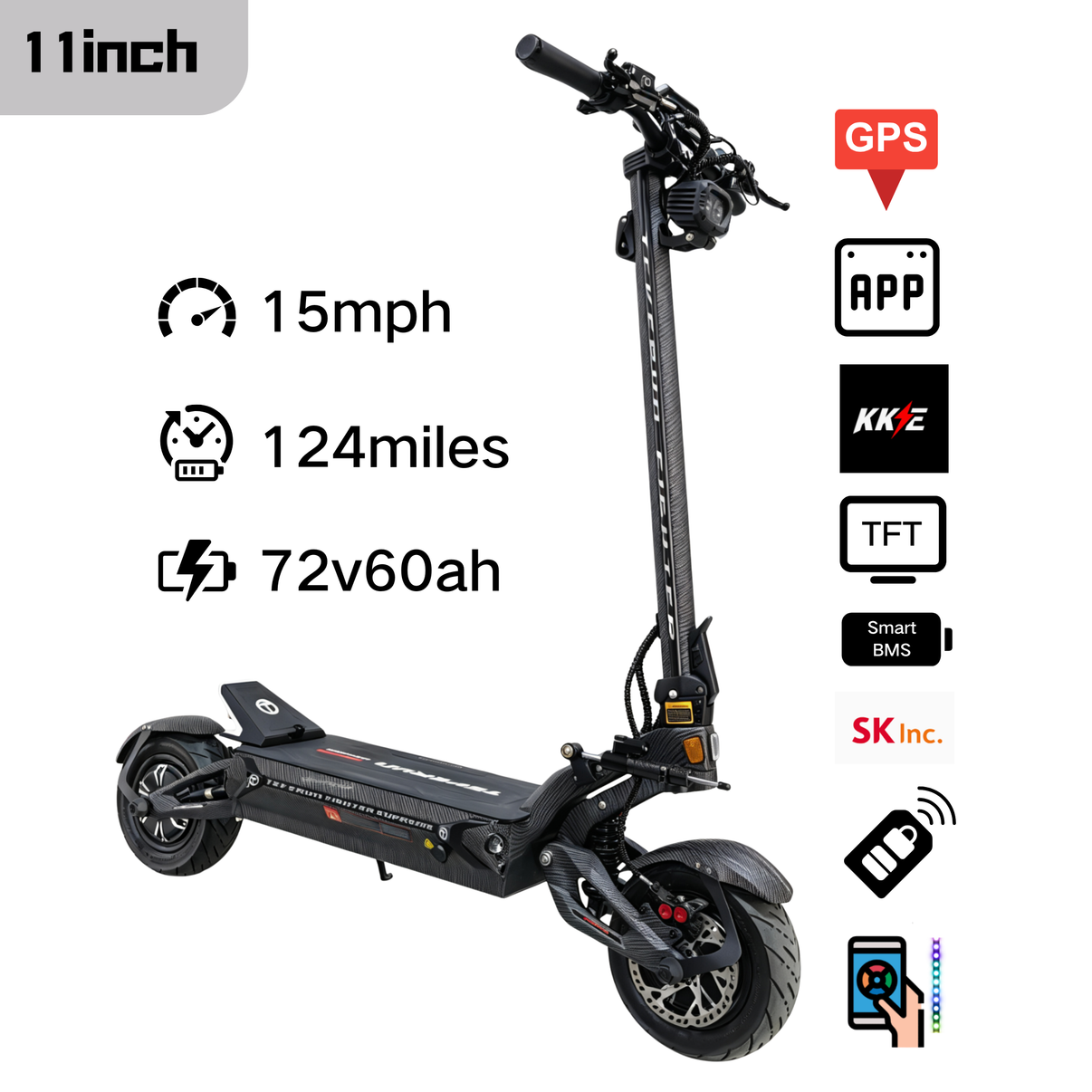Teverun 2026 Fighter Supreme Ultra Electric Scooter - hero shot