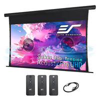 Elite Screens Saker Tab-Tension AcousticPro UHD Series Projector Screen