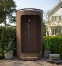 SaunaLife Barrel Shower Model R3 Rain-Series Outdoor Shower Kit