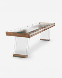 Impatia Scivolo Wood 12ft shuffleboard table detail view