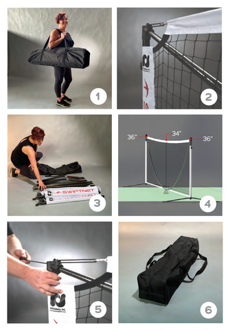 Image of SwiftNet Portable Pickleball Net V2.1