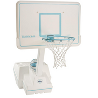 Dunn Rite Splash & Slam Clear White Basketball Hoop Set