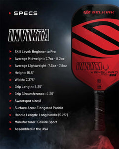 Selkirk Vanguard 2.0 Invikta Pickleball Paddle