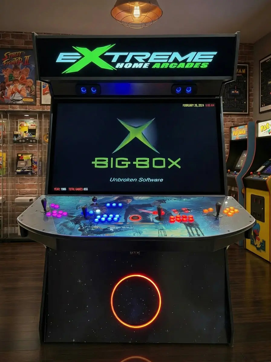 MegaCade XL Star Wars Theme - Front View of 4-Player Arcade Cabinet