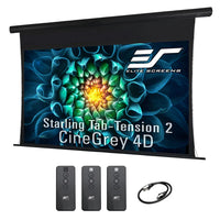 Elite Screens Starling Tab-Tension 2 CineGrey 4D Series Projector Screen